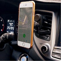 송풍구 자석 핸드폰 거치대 베라크루즈 포터2 XG 그랜저IG HG 소나타 더뉴싼타페 티볼리 베뉴 G80 NQ5 코란도C 모닝 티구안 K5 올뉴K3 k3, 에어컨송풍구용, 1개