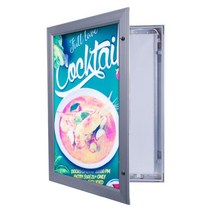 LED 형광 네온 보드 판 방수 전기 상자 가로등 광고 라이트 박스 야외, [04] 500X700MM Silver