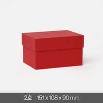 고급 선물 상자 2호 답례품 싸바리 패키지 기프트 포장 무지 국산 케이스, 레드 1개