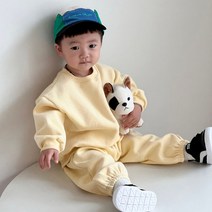 무지 도톰 아동 양기모 상하복 유아 주니어 겨울 상하세트