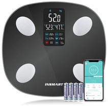 톤백저울 1톤 매달림 디지털 걸이식 저울 INSMART 체중계 균형 스마트 화면 체중 Bmi 체지방 욕실 블루투스, 01 Body Fat Scale