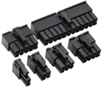 10 개/몫 5557-R 5557 4.2mm 검정색 자동차 배선 하네스 커넥터 남성 2 - 24 핀 PC/컴퓨터 그래픽 카드 PCI, 06 2x6Pin