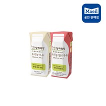 [상아우유] 상하목장 유기농 125ml 흰우유24팩+딸기우유24팩, 유기농우유24팩+딸기24팩