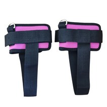 케이블머신 다리운동기구 파워레그 렉 하체운동 힙 D-링 발목 스트랩 페달 로프 아킬레스 건 지원 케이블, 03 Rose red