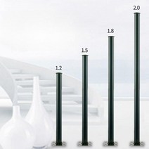 휀스기둥 고정 철망지주대 그물망 울타리 지지대 쇠기둥 메쉬휀스기둥 담장 바리게이트 앙카형 기초형 기둥 5개세트, F.1.8mx1.2mm(5개)
