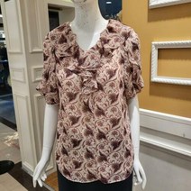 이랜드 [BCBG]BCBG 비씨비지 가을신상품22 투미프린트 블라우스 B2C7B403