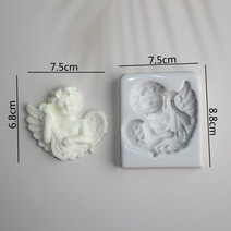 빅 엔젤 실리콘 몰드 퐁당 케이크 장식 슈가크래프트 초콜릿 베이킹 도구 용 주방 용품 껌 페이스트 형태, ZJ1532