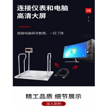 휠체어체중계 병원체중계 스테인리스제 병원 혈액 투석실 특수 의료용 휠체어 전자식 신체검사, free, E.201스테인레스스틸500kg