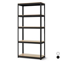 베란다수납장 아파트 다용도실정리 조립식수납장 80x40x180 5단, 상품선택:무볼트앵글80 5단 180 블랙