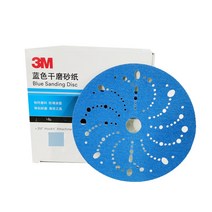 세차용품 6 인치 다공성 블루 샌딩 디스크 150mm 후크 및 루프 궤도 로터 연마 사포 페스툴 자동차 퍼티 도구, [01] P80, [01] 10 PCS