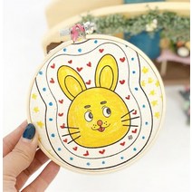 (TD) (영유아) 에코 자수틀 행잉걸이 만들기-1인용, 우리나라지도