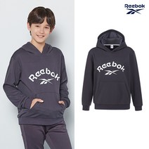 리복키즈 리복키즈 주니어 데일리 후드티셔츠 1종 엘그레이