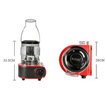 부탄 난로 미니 가스 히터 낚시 버너 야외 캠핑용 소형 이동식 스토브 휴대용 차박, 난방 난로 빨간색