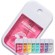 휴대용 뿌리는 손소독제 스프레이 세니타이저 미스트 8종 40ml 레인보우 의약외품 손세정제, 레드 파우더리향