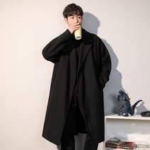 남자롱코트 남자오버핏코트 남학생 남자코트