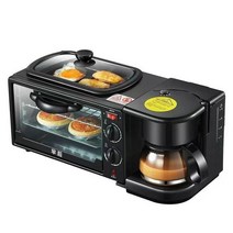 제빵 발효기 식빵 기계 3 in 1 아침 식사 메이커 로스트 머신 빵 토스터, 유럽 ​​연합, 검은색, 3.EU - Black