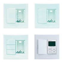 르그랑 아파트 중앙난방 지열 온수 온도조절기 보일러 조절기 스위치 커버 1구 2구 3구, 03.스위치 단로3구(좌)+온도조절기(우), 1개