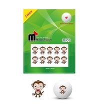나만의 골프공구별용 부착 스티커 원숭이 골프대회상품 공프공도장 볼마킹