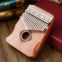 링팅칼림바 어쿠스티 악기 칼림바 17 키 엄지 피아노 나무 mbira 바디 학습 책 피아노 크리스마스 선물 295, 갈색, 2-협력사