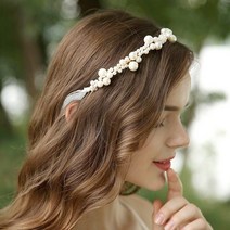 엔젤 헤어밴드 셀프 웨딩 스냅 촬영 머리띠