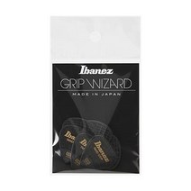 Ibanez ppa16hsgye Wizard 시리즈 모래 그립 Plectrums 6 1.0 mm 노란색 블랙, Black, 1/0 mm, Sand grip flat