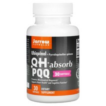 자로우 포뮬러스 유비퀴놀 코큐텐 Q10 COQ10 QH 100mg 바이오 피큐큐 PQQ 30정