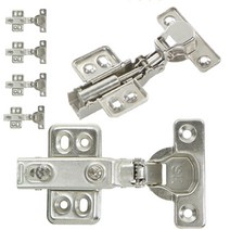 경첩 싱크대경첩 욕실장경첩 댐퍼경첩 힌지, 욕실장 댐퍼경첩 (4개) 피스포함