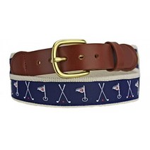 Leather Man Ltd 골프 클럽 벨트 (36 (크기 34 바지에 적합))