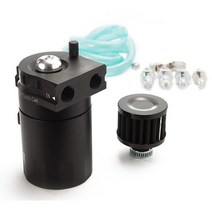 삼성 미닉스 건조기필터 호환 지원 Hot sale Automobiles Filters Aluminum Oil Catch Can Reservoir Tank, 01 Black
