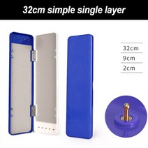 태클박스 루어가방 밑밥통 잉어 장비 상자 머리 장비 지갑 잉어 상자 낚싯줄 낚시태클박스, 32cm 1겹 블루