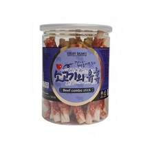 봉사 후원용 애완동물간식 소고기스틱 190g 3개 저키