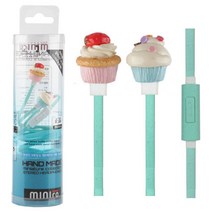 쭈bapha_미니로) 카페시리즈 수제 이어폰 MO-1000(머핀) 귀여운 동물 마이크이어포 패션 음악감상 초등학생 꼬임방지 선물용 칼국수 통화♥LtMS, ♥myHoney-쇼핑, ♥myside!