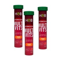 영국 홀랜드앤바렛 Holland & Barrett Multivitamin Effervescent 멀티비타민 20발포정, 3팩