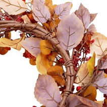 VGIA 45.7cm(18인치) 가을 화환 앞문 화환 케이프 구스베리 인공 가.. 정품보장, Multicolor