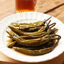 청량고추의 알싸한 맛의 간장 고추 장아찌 1kg, 1개