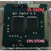 i54690 오리지널 인텔 듀얼 코어 i5 560M 2.66GHz 노트북 프로세서 CPU PGA 988 i5-560M (100%, 한개옵션0
