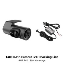 IMOU-T400 T200 대시 캠 4MP 자동차 DVR 비디오 레코더 나이트 비전 음성 제어 와이파이 대시캠 24H 자동
