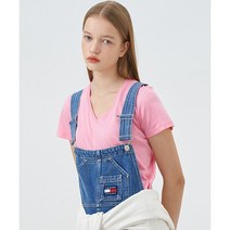 타미힐피거 [EXCLUSIVE] 소프트 브이넥 티셔츠 2set (white+pink) (T32C1TTO43TWT40XW)