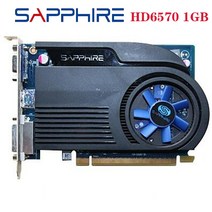 중고 사파이어 비디오 카드 HD6570 1GB GDDR3 AMD 그래픽 GPU Radeon HD 6570 HDMI 지널 오피스 컴퓨터, 한개옵션0