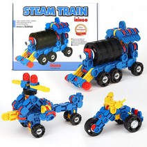 아이링고 탈것시리즈(선택) 블럭장난감, 증기기관차 114피스