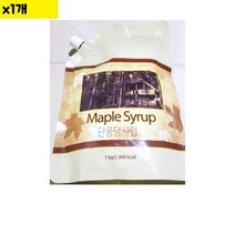 식자재 식재료 도매 메이플시럽 선인 1Kg 1개, 1