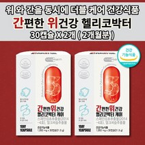 위점막보호제 위장 위 기능 저하 기능성 소화 장애 불량 속 쓰림 메스꺼움 위산 과다 역류 증상 위벽 보호 헬리코박터균 위에좋은 간 기능 질환 증상 말크씨슬 실리마린 영양제 30캡슐, 2개