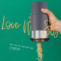 국산 예쁜 휴대용 스텐 텀블러 650ml 모던그레이