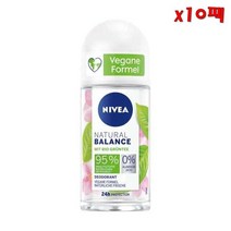Nivea NATURAL BALANCE 니베아 내추럴 밸런스 그린티 데오도란트 롤온 50ml 10팩