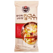 백설 국물이 잘 배는 납작한 면발 칼국수면, 1개