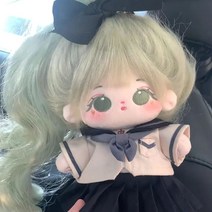 무속성 솜인형 인형 옷 몸체 아이돌 귀여운 20cm, 몸체+머리+양갈래+학원옷, 20cm 뼈대 없음