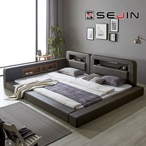 세진침대 루키 오픈 패밀리침대+본넬매트리스Q+Q, 초코브라운