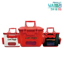 라이브캐치 키퍼바칸 LC103 밑밥통 살림통 보조가방, 레드