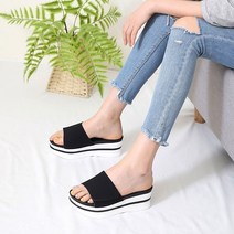 통굽슈즈 미용사신발 캐주얼 여름 슬리퍼 키높이