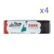 de Bron 데 브론 다크 초콜릿 바 디저트 간식 노슈가 42g 4개